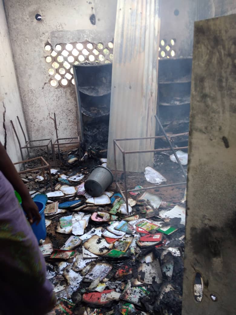 Mpiri primary school head teacher’s office burnt Mpiri primary school head teacher’s office burnt