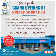 Islamic Information Bureau opens new branch in Ndirande