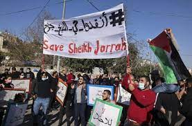 Palestinians hold prayers in Sheikh Jarrah in solidarity with families evicted by Israel Palestinians hold prayers in Sheikh Jarrah in solidarity with families evicted by Israel