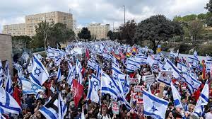 Mass protests, widespread strikes across Israel over judicial reforms Mass protests, widespread strikes across Israel over judicial reforms
