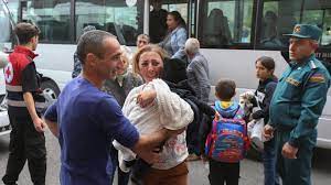 Armenians Flee Military Offensive Armenians Flee Military Offensive