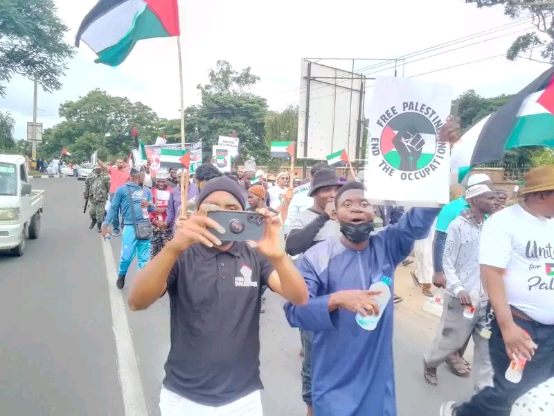 Malawians hold Solidarity March for Palestinians Malawians hold Solidarity March for Palestinians