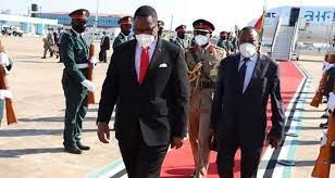 Malawi President in Mozambique Malawi President in Mozambique