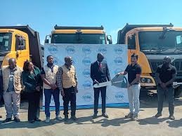 NRWA receives Tippers for Kamuzu Barrage from World Bank NRWA receives Tippers for Kamuzu Barrage from World Bank
